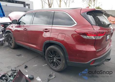 2019 Toyota Highlander Se z USA, uszkodzony, nr VIN 5TDKZRFH7KS348958
